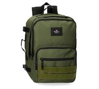 Pepe Jeans Aris Evergreen Sac à dos de cabine pour ordinateur portable 15,6" Kaki 25 x 40 x 20 cm Polyester by Joumma Bags