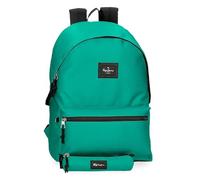 Pepe Jeans Aris Evergreen Sac à dos pour ordinateur portable double compartiment portable 15,6 pouces Vert 31 x 44 x 17,5 cm Polyester by Joumma Bags, vert, Sac à dos pour ordinateur portable double