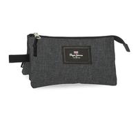 Pepe Jeans Aris Evergreen Trousse Triple Denim 22 x 12 x 5 cm Polyester by Joumma Bags