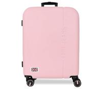 Pepe Jeans Aris Valise Moyenne Rose Clair 48 x 68 x 27 cm Rigide ABS Fermeture à Combinaison intégrée 72 l 3,48 kg 4 Roues Doubles Bagage à Main by Joumma Bags