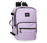 Pepe Jeans Aris Sac à dos pour ordinateur portable double compartiment 15,6 pouces 31 x 44 x 17,5 cm Sac à dos scolaire Polyester by Joumma Bags, lilas, 30 x 44 x 20 cm, Sac à dos cabine 44