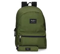 Pepe Jeans Aris Sac à dos pour ordinateur portable, double compartiment, 15,6 pouces, différentes couleurs, 31 x 44 x 17,5 cm, sac à dos d'école en polyester par Joumma Bags