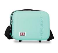 Pepe Jeans Aris Trousse de Toilette Adaptable Bleu Turquoise 25x21x15 cm Rigide ABS 7.8L 0.8 kgs par Joumma Bags