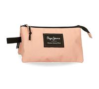 Pepe Jeans Aris Trousse triple rose 22 x 12 x 5 cm Polyester, rose, Trousse triple