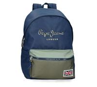 Pepe Jeans Arwyn Sac à Dos Adaptable à Chariot 15,6" Pouces Marine 31 x 44 x 17,5 cm Polyester 23,87 L by Joumma Bags