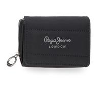 Pepe Jeans Aura Portefeuille avec porte-monnaie noir 10 x 8 x 3 cm Polyester by Joumma Bags