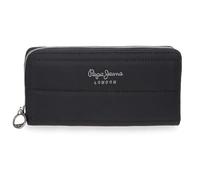 Pepe Jeans Aura Portefeuille noir 19,5 x 10 x 2 cm Polyester by Joumma Bags