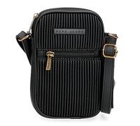 Pepe Jeans Aurora Sac à Bandoulière Mobile Holder Noir 11x17.5x2.5 cm Cuir Synthétique