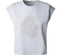 Pepe Jeans Aza Short Sleeve T-shirt Blanc L Femme