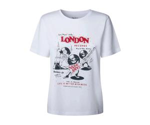 Pepe Jeans - Balbina T-Shirt - Femme - Tops - Blanc - Taille: 38 FR
