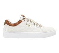Pepe Jeans Baskets Adams Snake pour Femme, Blanc (800), 40 EU