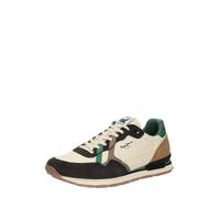 Pepe Jeans Baskets basses 'Brit Cover' beige clair / umbra / vert foncé / noir, Taille 46