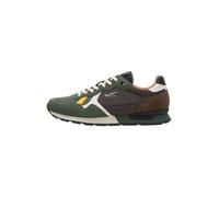Pepe Jeans Baskets basses 'BRIT ESSENCE M' brun foncé / kaki / blanc, Taille 45