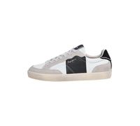 Pepe Jeans Baskets basses 'Lane Iron' noir / blanc / blanc cassé, Taille 42