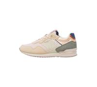 Pepe Jeans Baskets basses 'London' beige / vert foncé / poudre, Taille 40