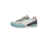 Pepe Jeans Baskets basses 'LONDON SEA' gris / jade / noir / argent, Taille 37