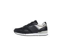 Pepe Jeans Baskets basses 'London Snake' noir / blanc, Taille 37
