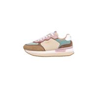 Pepe Jeans Baskets Rusper Combi W pour Femme, Marron Sable Beige, 6 UK