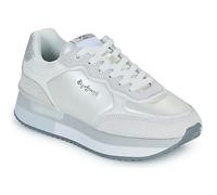 Pepe Jeans Baskets en Cuir Blanc Rusper Shine