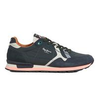 Pepe Jeans Baskets Brit Prints M pour Homme, Noir, 6 UK