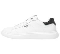 Pepe Jeans Baskets Eaton Basic pour Homme, Blanc, 6 UK