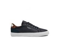 Pepe Jeans Baskets en Cuir Bleu Marine Court De Kenton