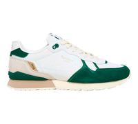 Pepe Jeans Baskets en Cuir Brit Ivy Blanc, Vert