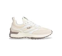 Pepe Jeans Baskets en Cuir Lucky Blanc cassé