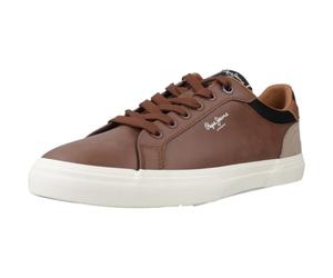 Pepe Jeans Baskets en Cuir Tribunal De Kenton Blanc