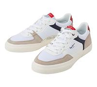 Pepe Jeans Baskets Kenton Master Mesh pour Homme, Blanc, 46 EU