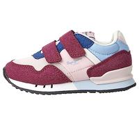 Pepe Jeans Baskets London Classic Gk pour Fille, Baies Rouges écrasées, 31 EU