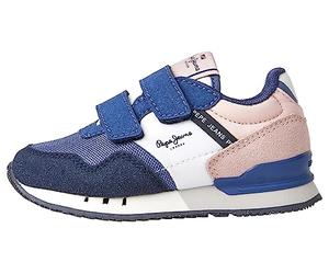 Pepe Jeans Baskets London Classic Gk pour Fille, Bleu Marine, 41 1/3 EU