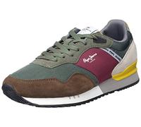 Pepe Jeans Baskets London One Basic M pour Homme, 765 Kaki Vert., 42 EU
