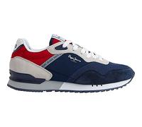 Pepe Jeans Baskets London One M Vinted pour Homme, Bleu Marine, 44 EU