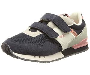 Pepe Jeans Baskets London One on Gk pour Fille, Bleu Marine (595), 28 EU