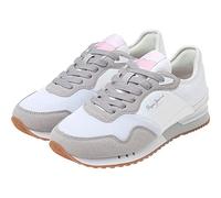 Pepe Jeans Baskets London W Troy pour femme, blanc, 36 EU
