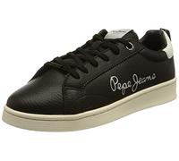 Pepe Jeans Baskets Milton Essential pour Femme, Noir (999), 36 EU