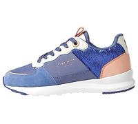 Pepe Jeans Baskets York Fancy G pour Fille, Bleu Chambray, 34 EU