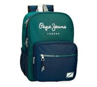 Pepe Jeans Ben Sac à dos scolaire double compartiment vert 30 x 40 x 12 cm Polyester 14,4 L by Joumma Bags, vert, Sac à dos scolaire double compartiment