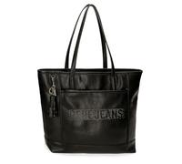 Pepe Jeans Bera Sac fourre-Tout Noir 34 x 32 x 14 cm Cuir synthétique by Joumma Bags