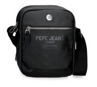 Pepe Jeans Berwick Sac à bandoulière Deux Compartiments, Taille Unique, Noir, Talla única, Bandoulière Deux Compartiments
