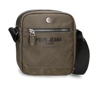 Pepe Jeans Berwick Sac à bandoulière Deux Compartiments, Taille Unique, Vert, Talla única, Bandoulière Deux Compartiments