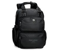 Pepe Jeans Berwick Sac à Dos Double Compartiment Adaptable Noir 28 x 40 x 16 cm PU et Polyester 17,92 L by Joumma Bags