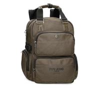 Pepe Jeans Berwick Sac à Dos Double Compartiment Adaptable, Taille Unique, Vert, Talla única, Sac à Dos Double Compartiment Adaptable