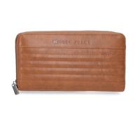Pepe Jeans Biker Portefeuille avec Porte-Cartes Marron 19,5 x 10 x 2 cm Polyester avec détails en Cuir synthétique by Joumma Bags, Marron, Talla única, Portefeuille avec Porte-Cartes