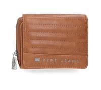 Pepe Jeans Biker Portefeuille avec Porte-Monnaie Marron 10 x 8 x 3 cm Polyester avec détails en Cuir synthétique by Joumma Bags, Marron, Talla única, Portefeuille avec Porte-Monnaie