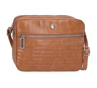 Pepe Jeans Biker Sac à bandoulière Deux Compartiments Marron 24 x 16 x 9 cm Polyester avec détails en Cuir synthétique by Joumma Bags, Marron, Talla única, bandoulière Deux Compartiments