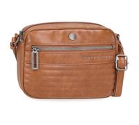 Pepe Jeans Biker Sac à bandoulière Marron 21 x 14 x 5 cm Polyester avec détails en Cuir synthétique by Joumma Bags, Marron, Talla única, bandoulière