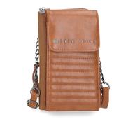 Pepe Jeans Biker Sac à bandoulière Porte-téléphone Marron 11 x 20 x 4 cm Polyester avec détails en Cuir synthétique by Joumma Bags, Marron, Talla única, Sac à bandoulière pour téléphone Portable