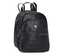 Pepe Jeans Biker Sac à Dos décontracté Noir 21 x 27,5 x 10 cm Polyester avec détails en Cuir synthétique 5,4 l by Joumma Bags